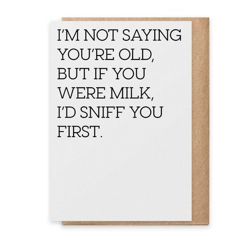 Greeting Card - Milk