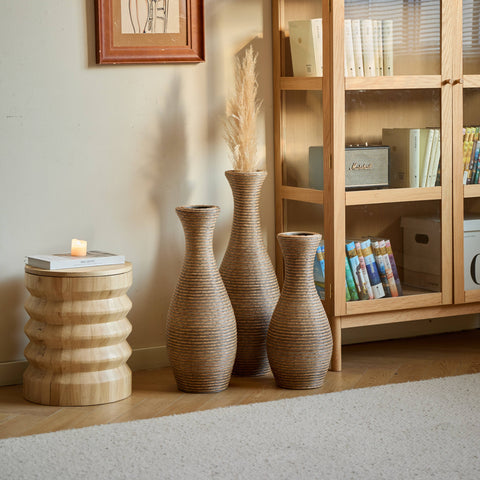 Rattan Floor Vase - Small