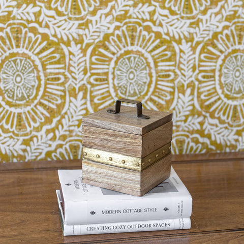 Harlan Brass Jewelry Trinket Box