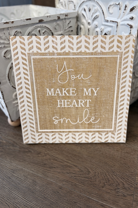 Wood Sign - Smile