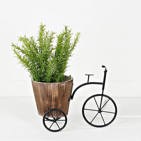 Metal Bicycle Planter