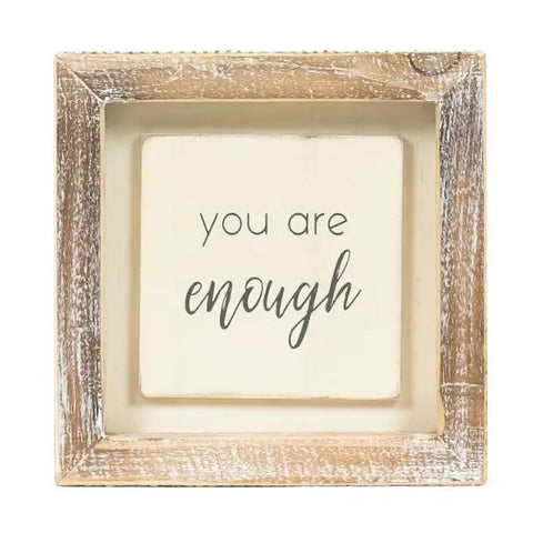 Wood Frames Sign - Enough
