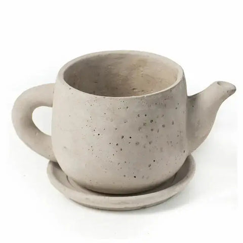 Teapot Concrete Planter
