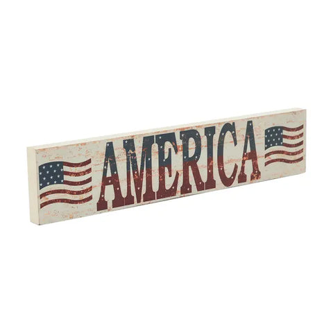 Wood Sign - America