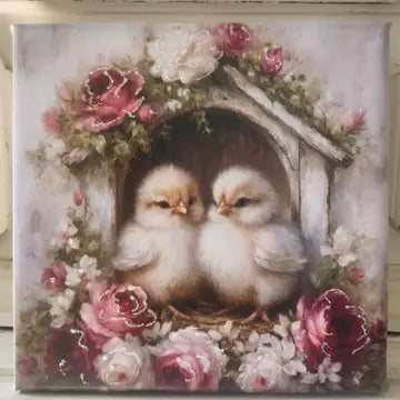 Canvas - Two Birds N Roses