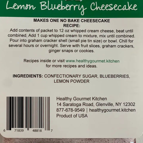 Lemon Blueberry Cheesecake Mix