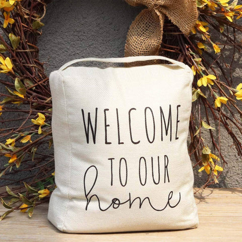 Door Stop with Handle – Welcome