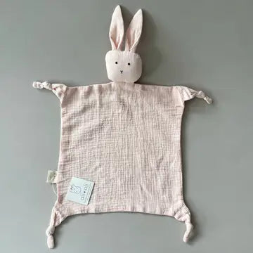 Pink Bunny Cuddle Security Blanket