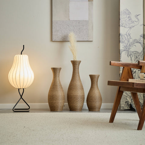 Rattan Floor Vase - Small