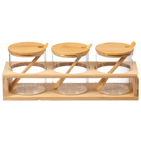 Glass Containers with Bamboo Lids