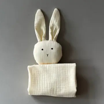 Natural Bunny Cuddle Security Blanket