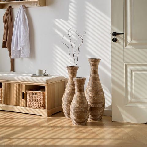 Rattan Floor Vase - Small