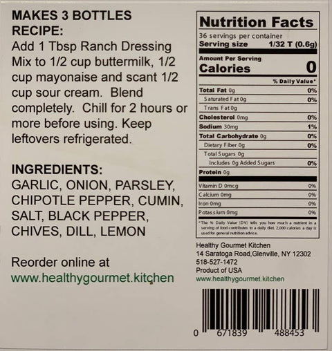 Southwest Ranch Dip Mix