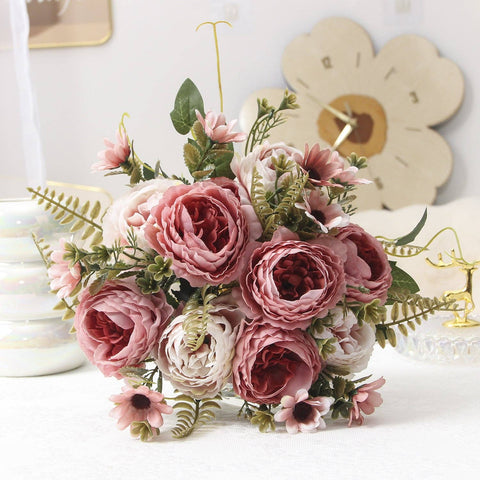Artificial Rose Bouquet - Pink