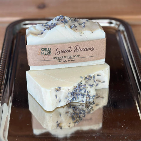 Sweet Dreams (Topped with Lavender) Natural Organic Soap Bar