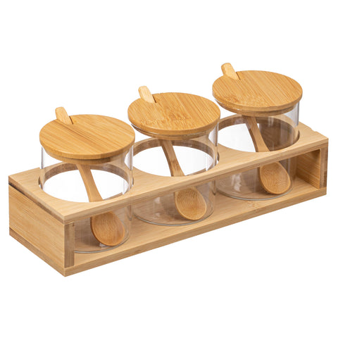 Glass Containers with Bamboo Lids