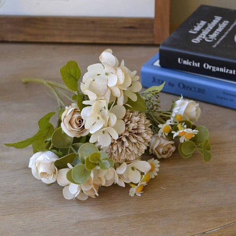 Rose Hydrangea Bouquet - Coffee