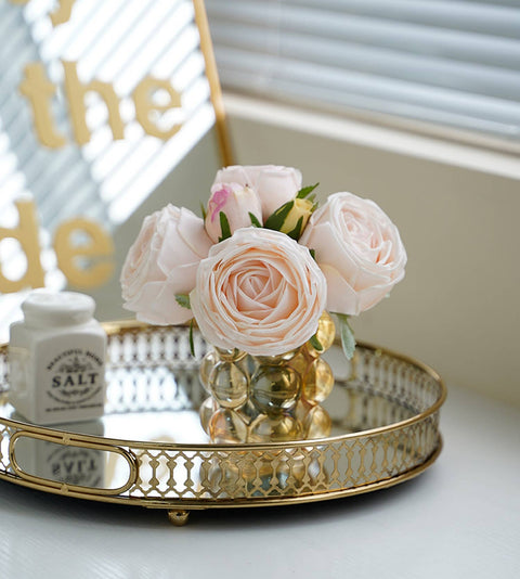 6-stem bundle-Real Touch rose bouquet - White