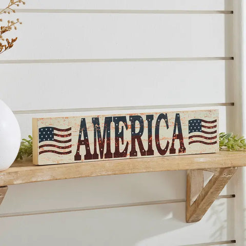 Wood Sign - America