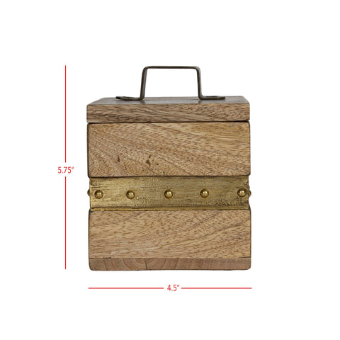 Harlan Brass Jewelry Trinket Box