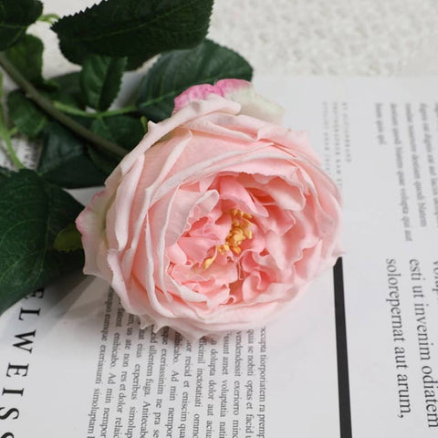 Real Touch Rose Stem - Soft Pink