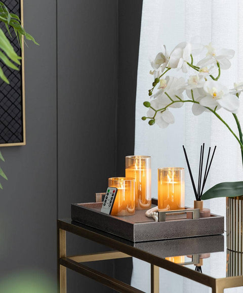 Flameless Candles w/Remote -Amber