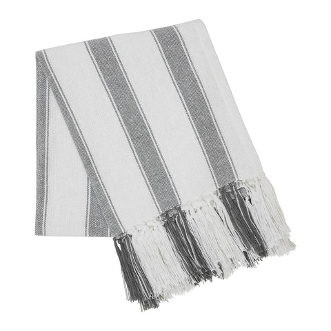 Grace Grain Sack Stripe Woven Throw
