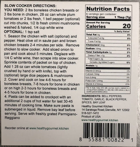 Chicken Cacciatore Mix