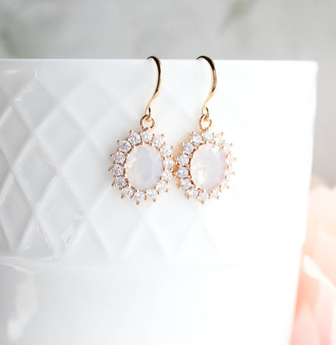 Opal Glass Earrings