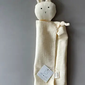 Natural Bunny Cuddle Security Blanket