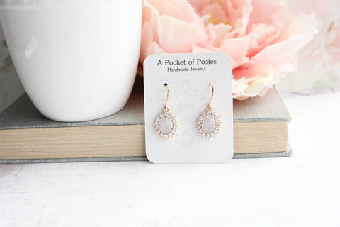 Opal Glass Earrings