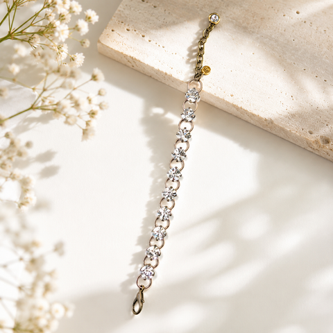 Rhinestone Chain/Crystal Bracelet