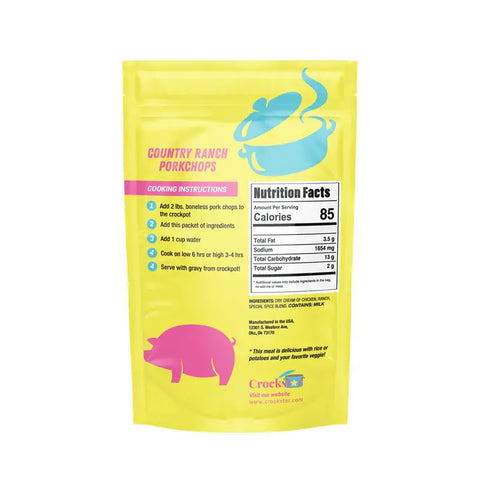 Crockstar-Country Ranch Porkchops