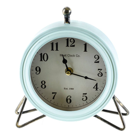 Tabletop Clock Teal Blue