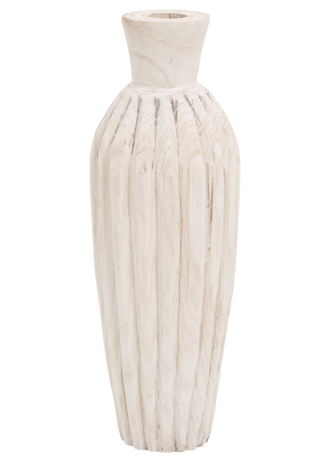 Wood Carved Vase