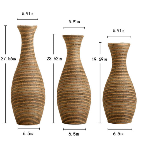 Rattan Floor Vase - Small
