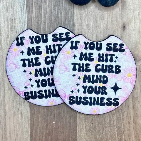 Car Coasters-Hit the Curb
